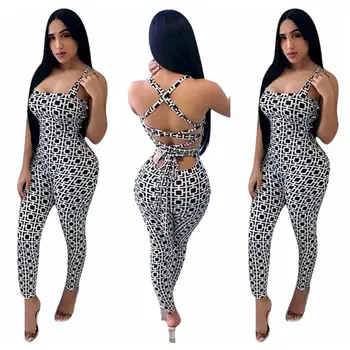 

Spring Summer Women Jumpsuit Bodycon Playsuit Bodysuit Overalls Rompers Plus Size Plaid Strapless Jumpsuits