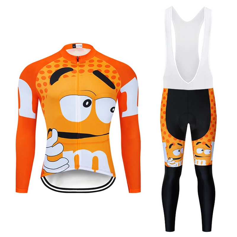 Funny Novelty Long Sleeve Cycling Clothing Sets Breathable MTB Bike Clothing Mens Bicycle Clothes Ciclismo Cycling Jersey CT022