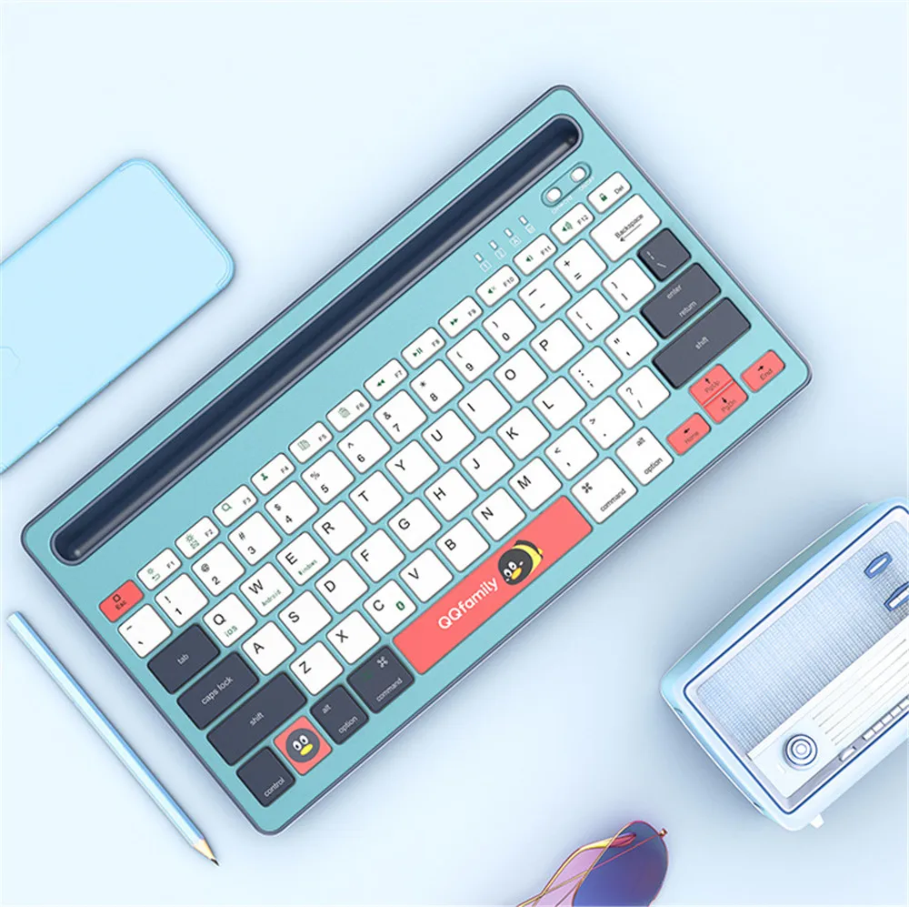 Wireless Bluetooth Keyboard Silent Gaming Keyboard For Macbook IPhone IPad Keyboard Tablet PC Gamer Computer Keyboard