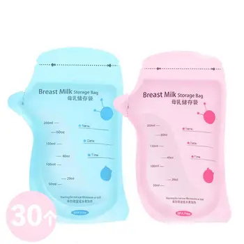 

Kidlove 30Pcs 200ml Baby Breast Milk Storage Bags Milk Freezer Bags for Feeding