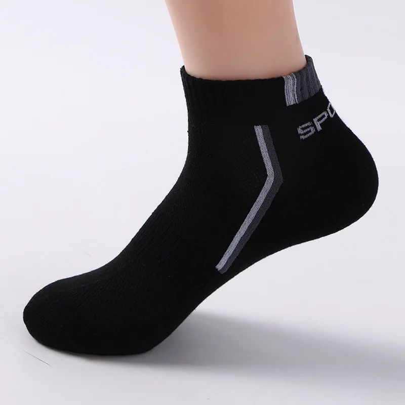 5 пар/лот, мужские носки, эластичные, формирующие форму, для подростков, короткие носки, подходят для всех сезонов, Нескользящие, прочные, мужские носки, чулочно-носочные изделия