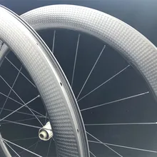 58 мм Dimple Axle Road 700c карбоновая бескамерная покрышка для велосипеда дисковые колеса через ось 12 мм-ось дисковый тормоз карбоновые диски для шоссейного велосипеда