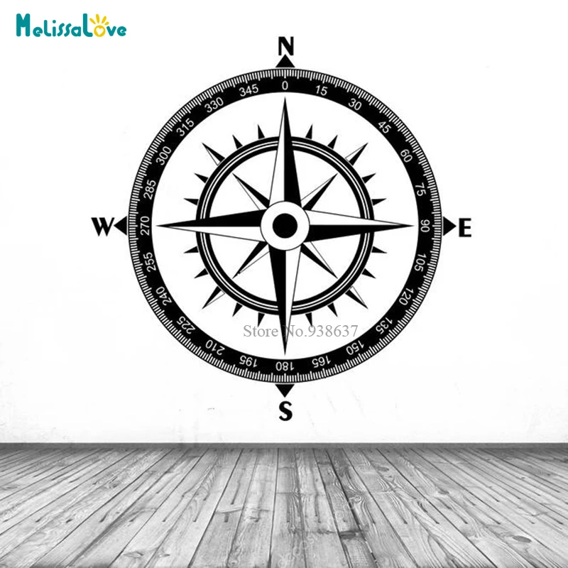 Vintage Nautical Compass Rose