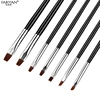 Painting Drawing Carving  7Pcs/setNail Art Manicure For UV Gel Polish Flat Design Tips DIY  Pen Brush Acrylic Tools Set 1