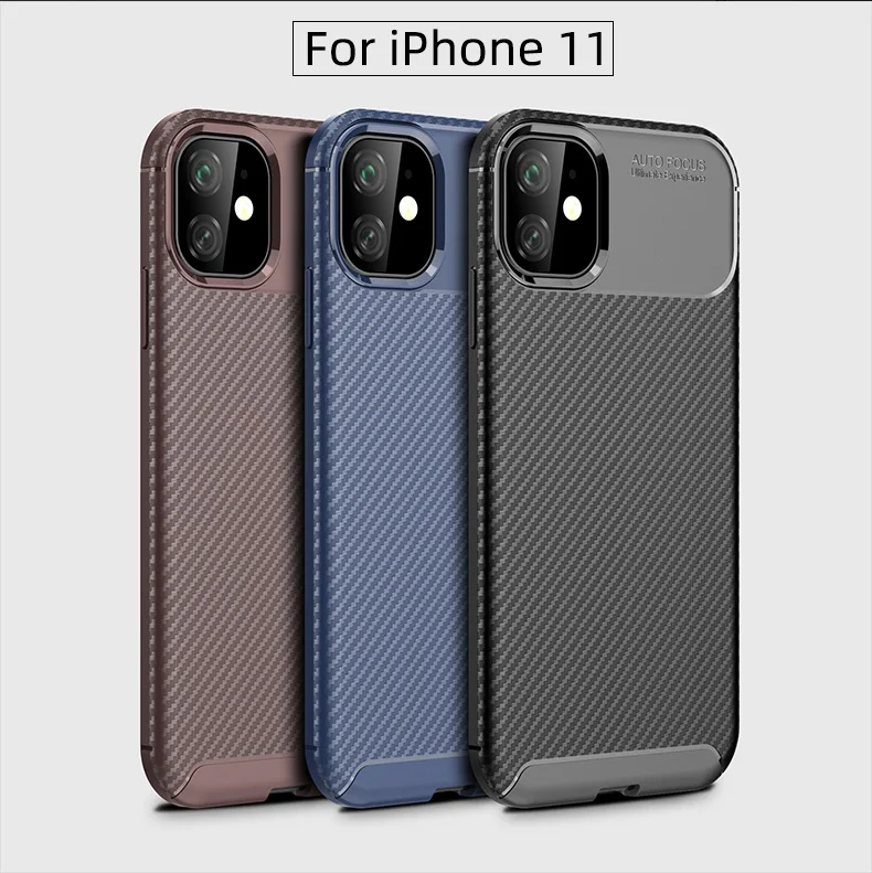 Для iPhone 7 8 Plus Xr углеродное волокно в полоску ТПУ чехол для iPhone 11 Pro Max пылезащитный мягкий чехол X Xs Max противоударный