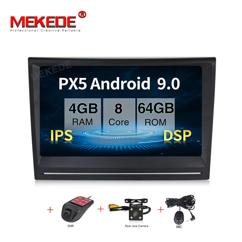 add Camera DVR MEKEDE Android 9.0 4+64G IPS DSP 8'' touch screen Car Multimedia for Porsche Cayman 987 911 997 2005-2008 Boxster 987 2005-2012 - Цвет: add Camera DVR
