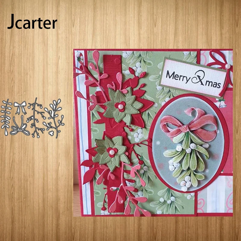 

Bow Leaves Branch New Design Metal Cutting Dies Craft Stencil Diy Scrapbooking Handmade Card Make Shape Album Decoration ModelCa