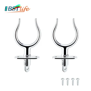 

2X Stainless Steel 316 LifeBoat Rowlock Boat Row Lock Oarlock Support Holder Bracket Marine Deck Yacht Kayak Canoe Accessories