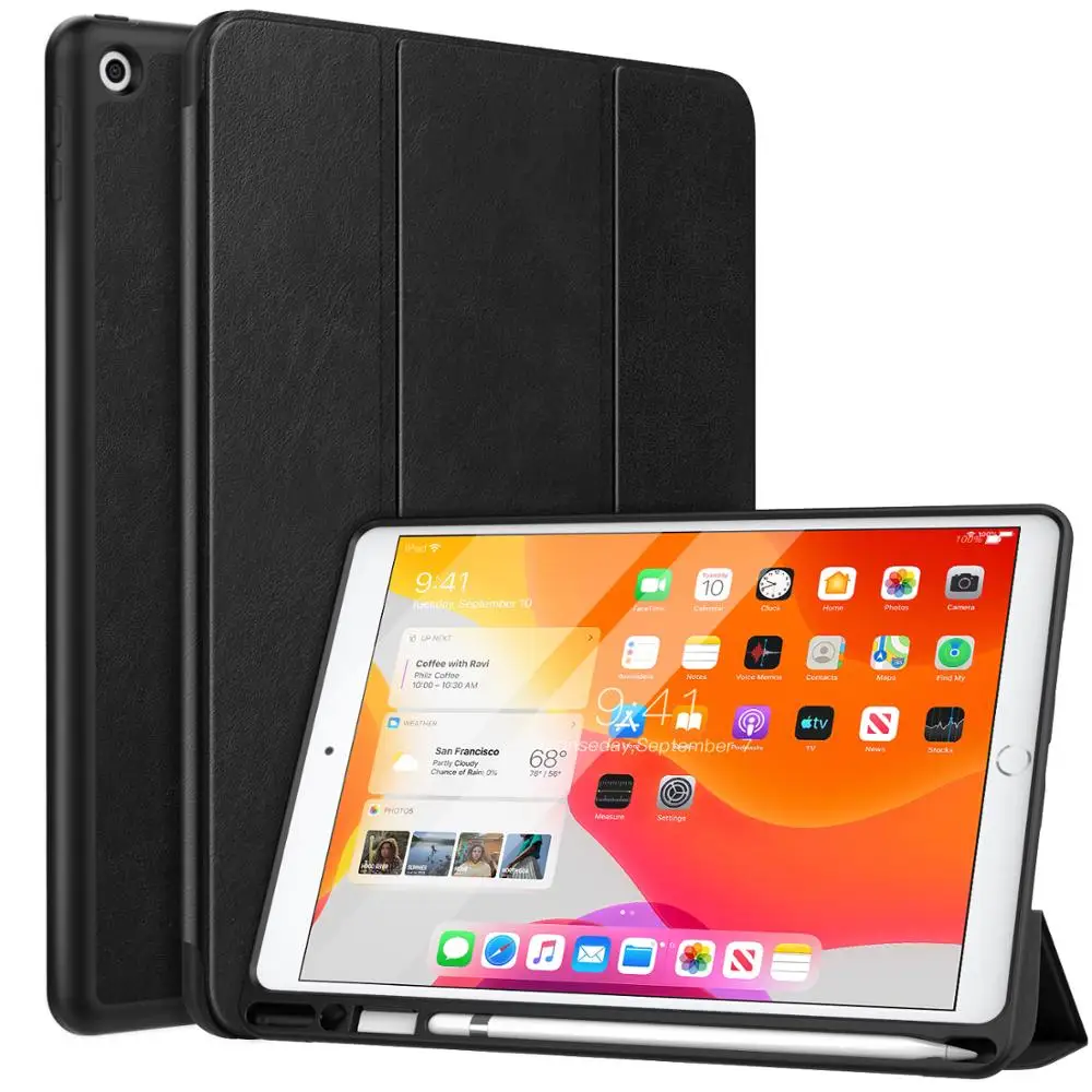 Чехол MoKo для нового iPad 10 2 дюйма с держателем карандаша Apple тонкий легкий умный