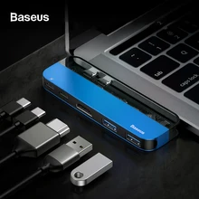 Baseus usb-хаб-двойной USB 3,0 USB C концентратор для MacBook Pro 4K HD PD поверхность HDMI Thunderbolt 3 мульти usb-хаб type C USB разветвитель