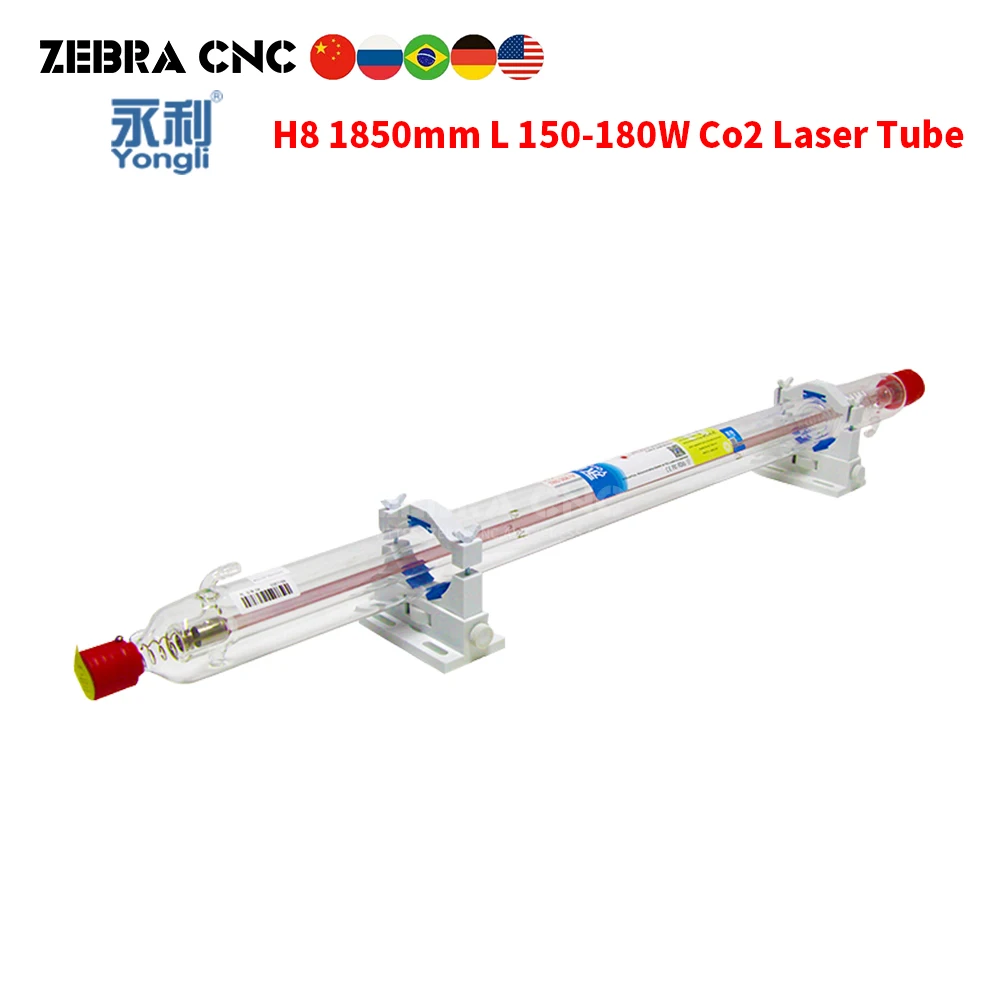 Корабль из Москвы Yongli H8 стеклянная трубка Co2 150 Вт 160 170 макс. длина 180 1850 мм