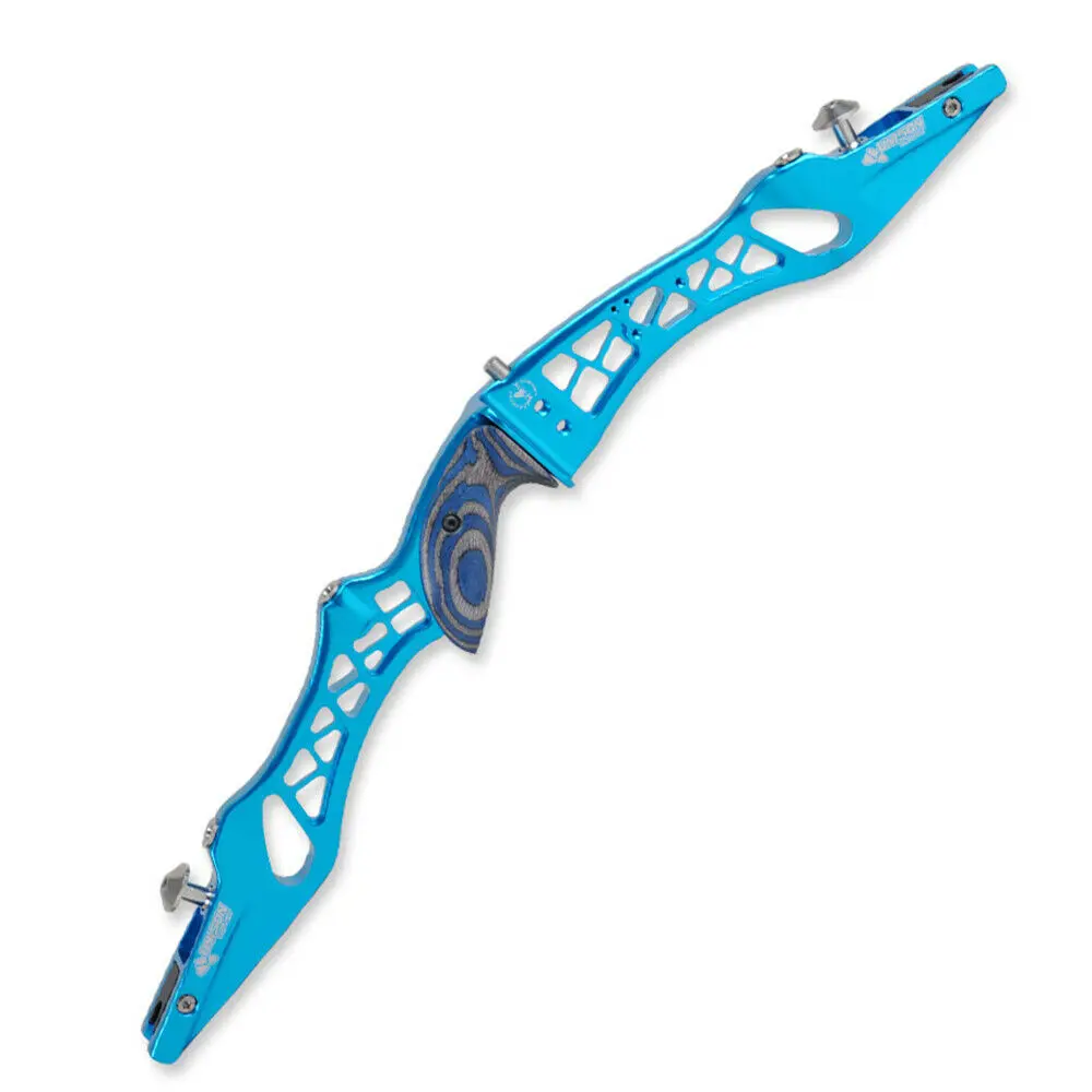 River Blue 2" ILF стрельба из лука изогнутый лук стояк ручка правая/левая рука демонтаж захват для лука алюминиевый конкурс стрельба из лука аксессуары - Цвет: River Blue