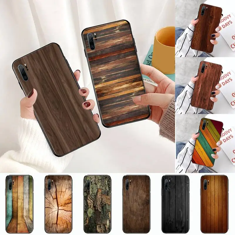 

Wood grain Pattern TPU Soft Phone Case For Huawei Honor 7C 7A 8X 8A 9 10 10i Lite 20 NOVA 3i 3e