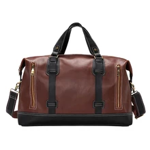 Модная мужская дорожная сумка, чемодан, водонепроницаемый чемодан, вещевой мешок, Большая вместительная сумка, повседневная вместительная сумка из искусственной кожи