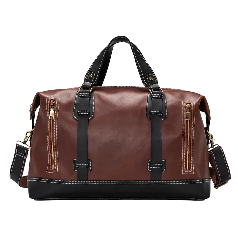 Fashion Men's Travel Bags Luggage Waterproof Suitcase Duffel Bag Big Large Capacity Casual High-Capacity PU Leather Handbag | Багаж и