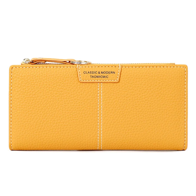 

Fashion Women Long Bifold Wallet Casual Large Capacity Credit Card Holder Slim Hasp Zipper Purse Clutch Bag Ladies Coin Purse