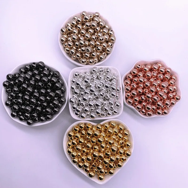 New 3/4/5/6/8/10mm Round CCB Beads Loose Spacer for Jewelry Making DIY Bracelet Production | Украшения и аксессуары