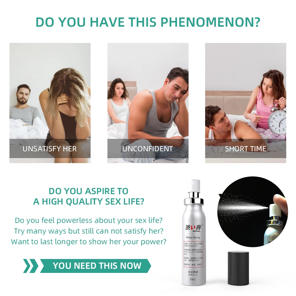 30ML+5ML Sex Delay Spray for Men Non-Numbing Male Delay Ejaculation Sex Spray Man Prolong Sprays Penis Premature Ejaculation