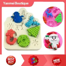 

Cake Tools Fondant Christmas Mold Silicone Molds for Chocolate Confectionery Equipment Pastry Bakery Kitchen Accessories Tools