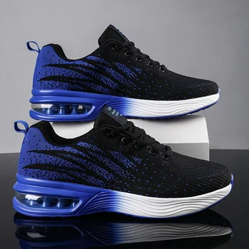 

Air Cushion Damping New Fashion Men Sneakers Breathable Lace up Mens Casual Shoes Spring Leather Shoes Men chaussure homme