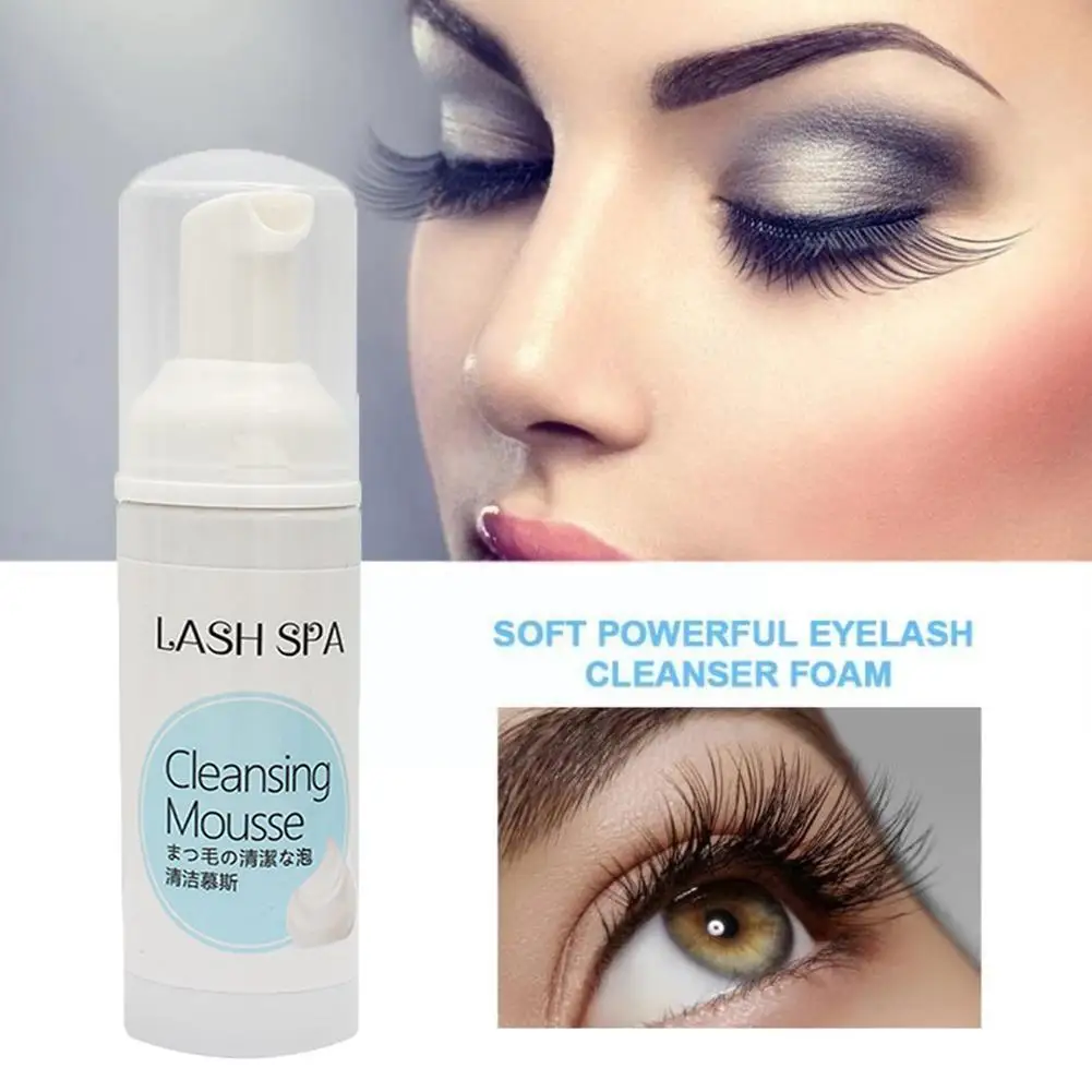 60ml Eyelash Shampoo Easily Remove Eyelashes Grafting Mousse Bubble Eye