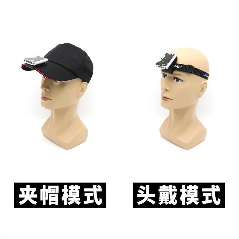 New Style LED Sensing Cap Lamp USB Charging Red Riding Outdoor Household Fishing Headlights Night Fishing Sensing Headlights