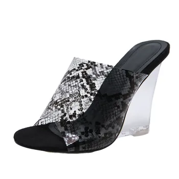 

Vogue WoMen Sandals Nice Summer Women Sandals Clear Snake Peep Toe Super-High Ladder-shape Heels Ladies Shoes Fashion Jly8