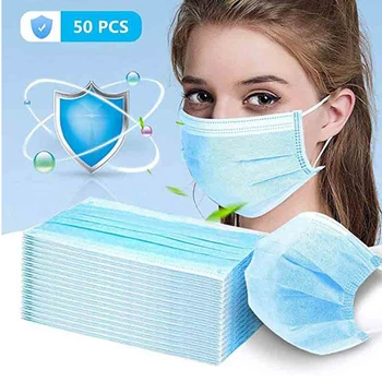 

Disposable mask Face Mouth Masks Non Woven Disposable Emergency Anti-Dust Earloops Masks Anti Pollution