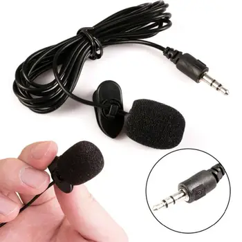 

Universal Portable 3.5mm Mini Lapel Clip-on Handsfree Wired Microphone Lavalier Mic for PC Loudspeaker Laptop Lound Speaker