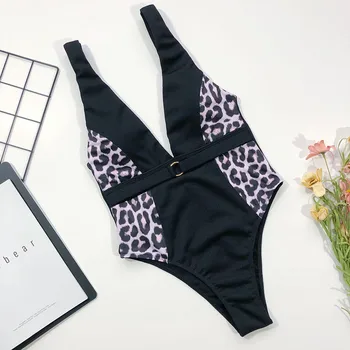 

Bikini Women Contrast stitching waistband Bathing Suit