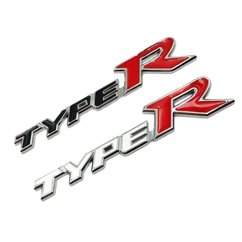 

10pcs Car Styling 3D Metal Alloy Type R Typer Sticker For Honda City CR-V XR-V HR-V Accord FIT Jazz Stream Crider Greiz CIVIC