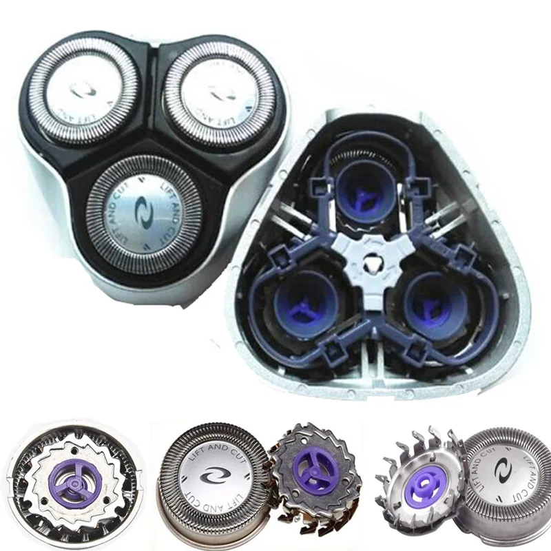 Poleet бреющая головка HQ4 для Philips Norelco бритвенное лезвие YQ6008 YQ6108 YQ6188 YQ6308 HQ6675 HQ6690 HQ6695 HQ6920 HQ56 - Цвет: HQ56 Silver