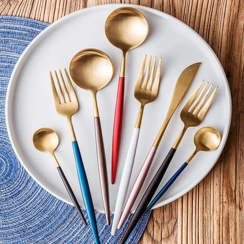 

304 Stainless Steel Tableware Portugal-Tableware Hotel Knife, Fork And Spoon Suit Wedding Tableware