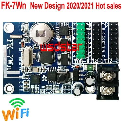 FK 7Wn светодиодный контроллер Wi Fi карты 1 * HUB08 + 2 HUB12 320*32 одного цвета двойной цвет