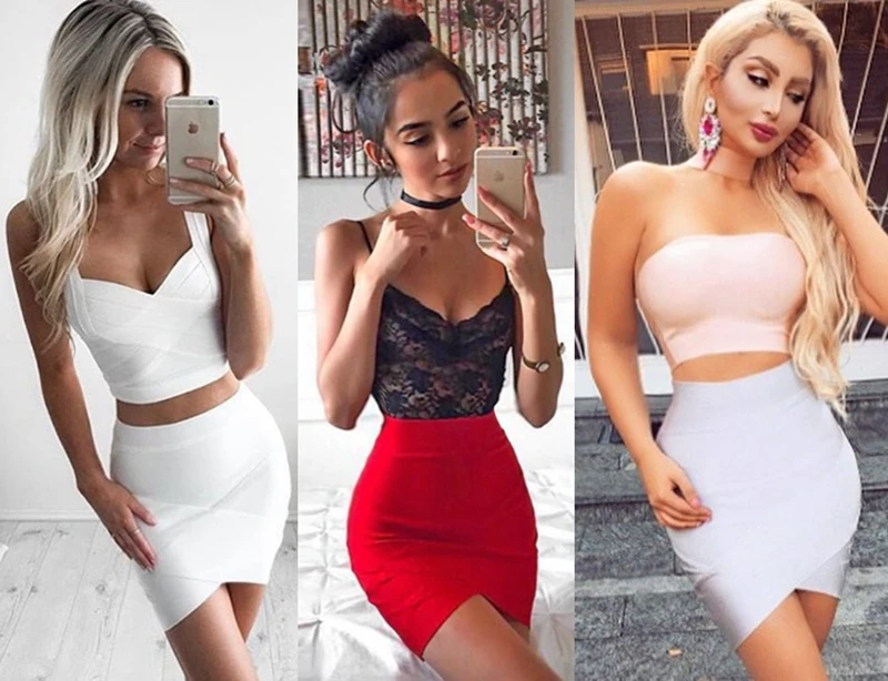 INDRESSME 2020 женские Мини нестандартные эластичные бандажные юбки Сексуальные
