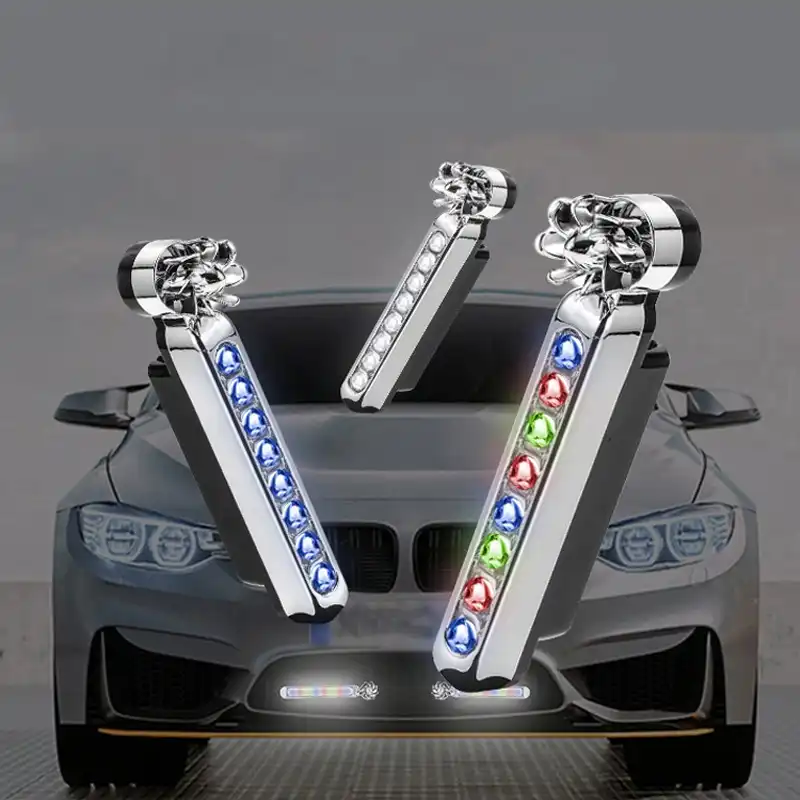 2個8led車の風力エネルギーデイタイムランニングライト不要外部電源drlデイライトヘッドライトの装飾ランプ車スタイリング Signal Lamp Aliexpress