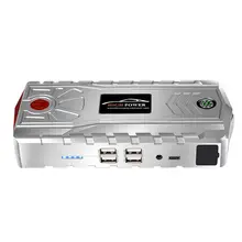 Портативное автомобильное пусковое устройство, многофункциональное автомобильное зарядное устройство для подзарядки аккумулятора, аварийное зарядное устройство, пусковое устройство 95600 мАч