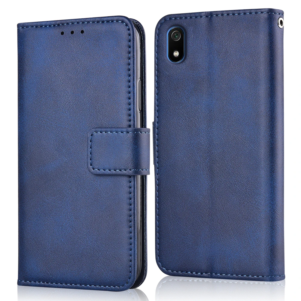 

For On Redmi 7A Case Back Cover For Xiaomi Redmi 7A Coque Flip Wallet Leather Case For Redmi 7A 7 A Redmi7A Case Plain Fundas