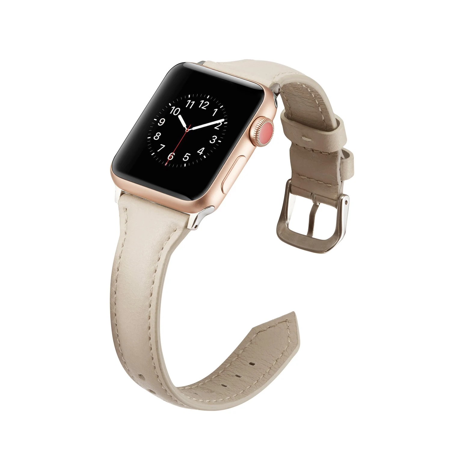 Новейшая модель; кожаный ремешок наручных часов Apple Watch, версии 5/4/3/2/1 для наручных часов IWatch, ремешок 42 мм, 38 мм, 40 мм 44 Спортивный Браслет замена#5