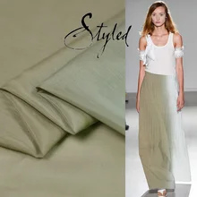 Высококачественная 18 летняя Новинка, постепенно меняющая цвет, 60% шелк, 40% хлопок, ткань для женского платья, ширина 140 см, для шитья своими руками, распродажа