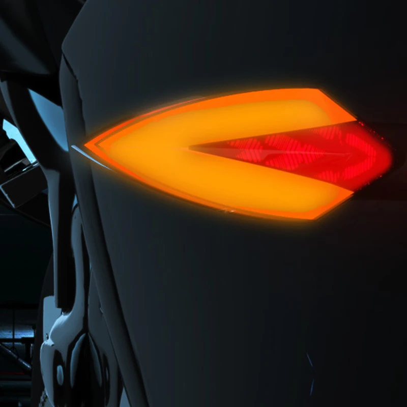 QPLOVE 1 пара Предупреждение льный светодиод V форма высокое освещение ABS Материал классный внешний вид Модифицированная задняя фара