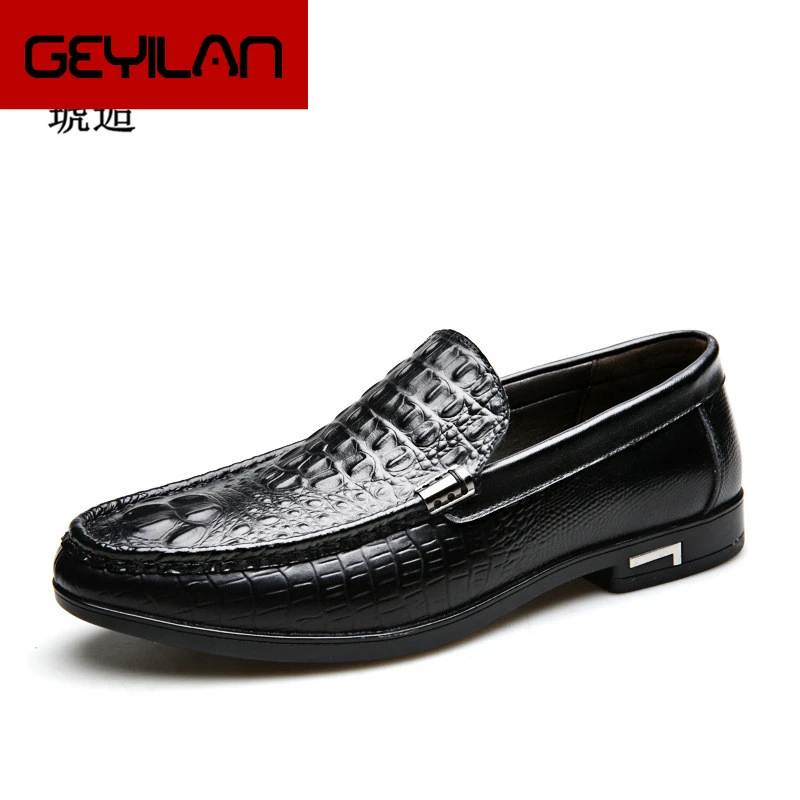 

Beand Genuine Leather Men Casual Shoes Luxury Brand 2019 Mens Loafers Moccasins Breathable Slip On Black Driving Shoes