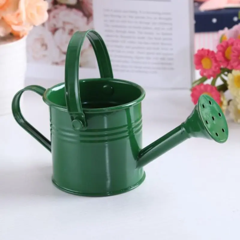 New Candy Color Mini Sprinkler 1pc Home Garden Indoor Vintage Flower Metal Planting Pot Watering Iron Pott Cheap garden tools watering pot flower watering pot