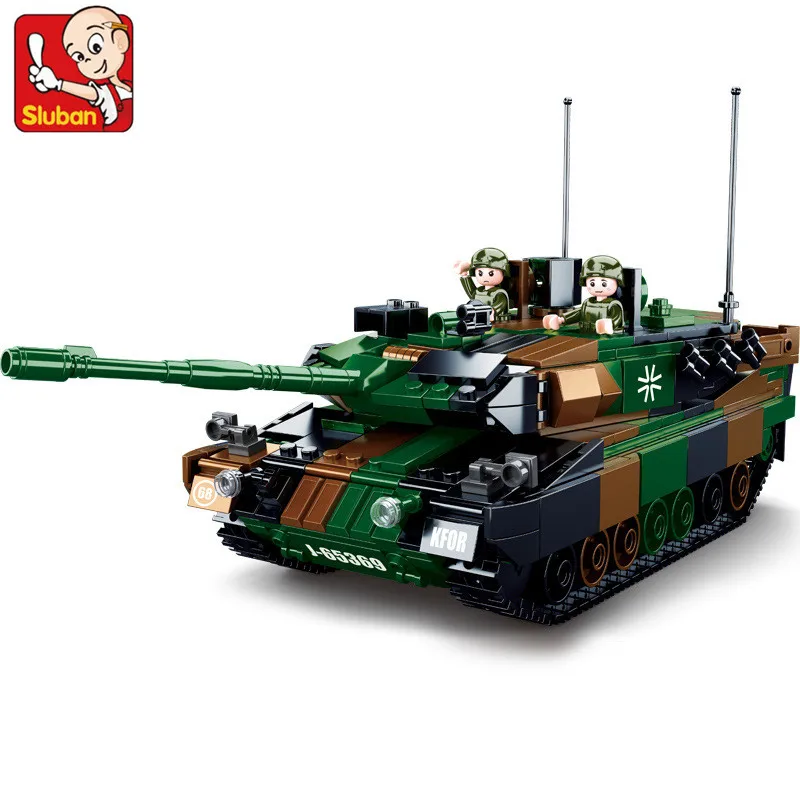 766 шт. военный Леопард 2A5 основной боевой танк модель оружие WW2 армия MBT креативные