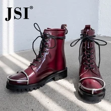 JSI/брендовые ботинки на квадратном каблуке Женские зимние