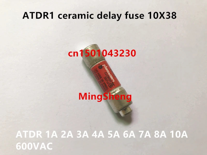 10X38 ATDR1 настоящая керамика предохранитель с задержкой ATDR 1A 2A 3A 4A 5A 6A 7A 8A 10A 600VAC