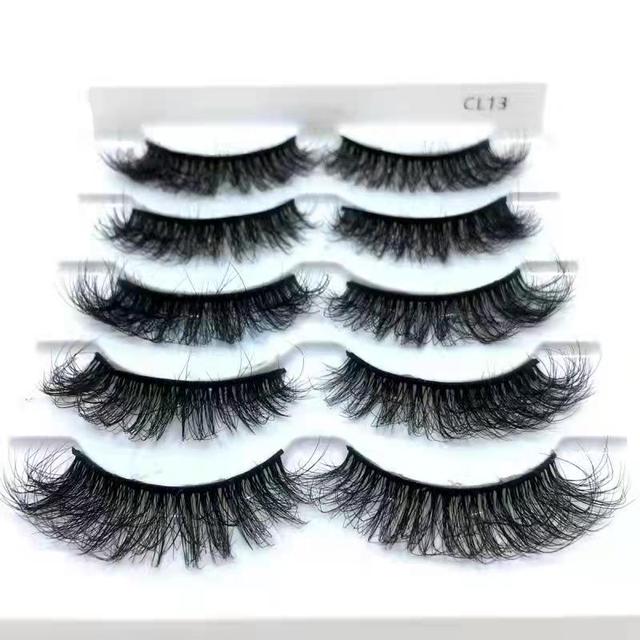 Pairs Multipack 3D Mink Lashes False Eyelashes Handmade Wispy Fluffy Long Lashes Natural Eye Makeup Tools Eye Lashes H13 E08