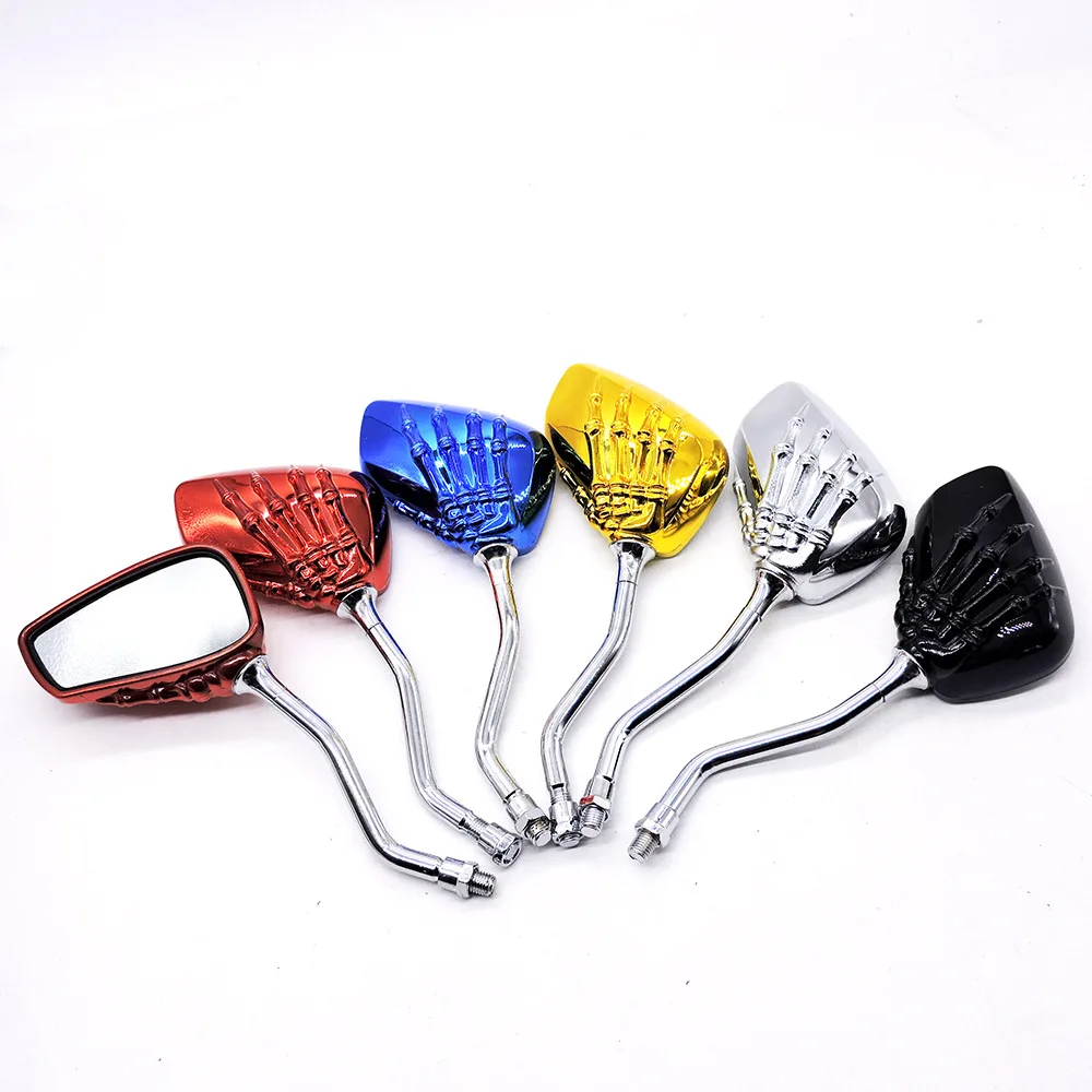 

Motorcycle Rear View Side Mirror Mirror Ghost Claw Iron Personality Backing Mirror Universal Electric Car Reflector