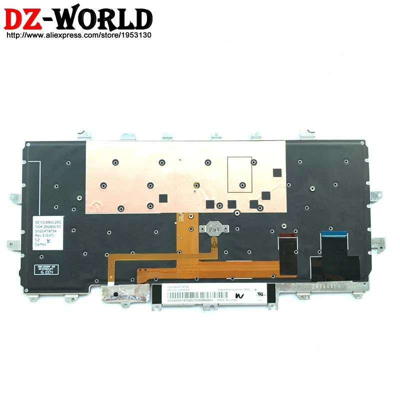 New CZ Czech Backlit Keyboard for Lenovo Thinkpad X1 Carbon 4th Gen 4 MT: 20FB 20FC Backlight Teclado SN20K74754 00PA706
