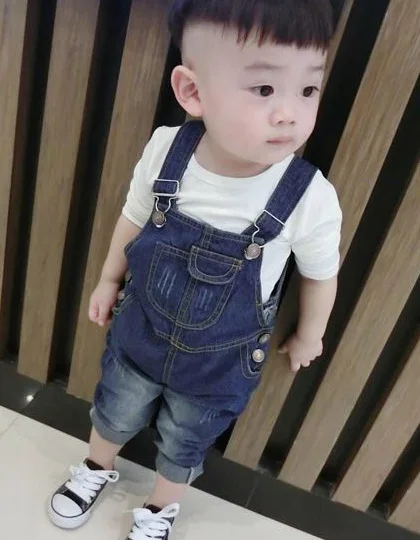

Korean-style Versatile Girls' Overalls 2019 Children Baby Spring And Autumn Washing Cowboy Suspender Trousers